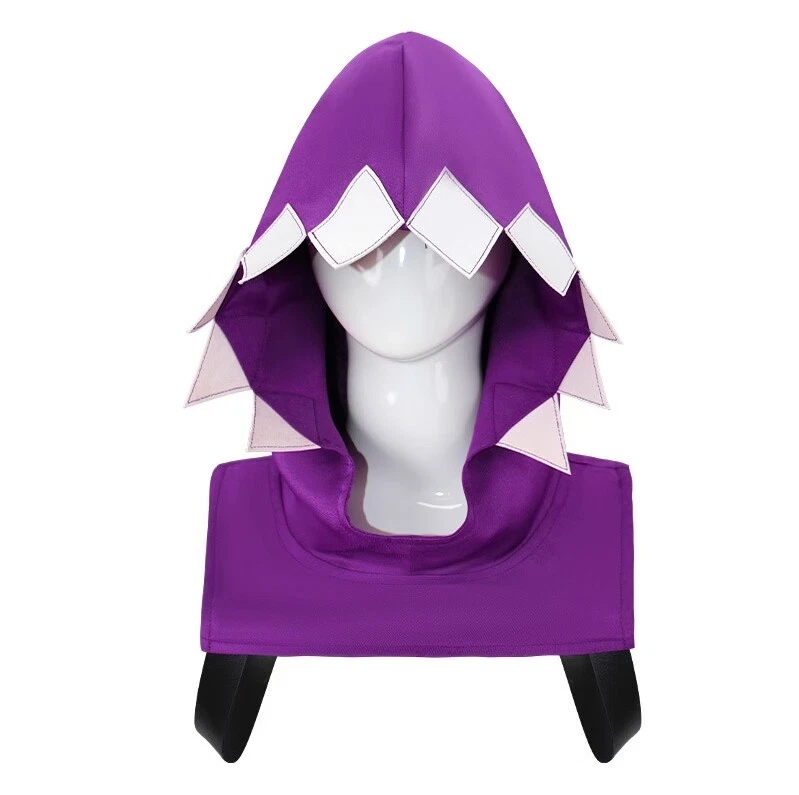 Anime Arcano 2: League of Legends LOL Jinx Cosplay Capucha Púrpura Tocado Capa Foto 4 de 4