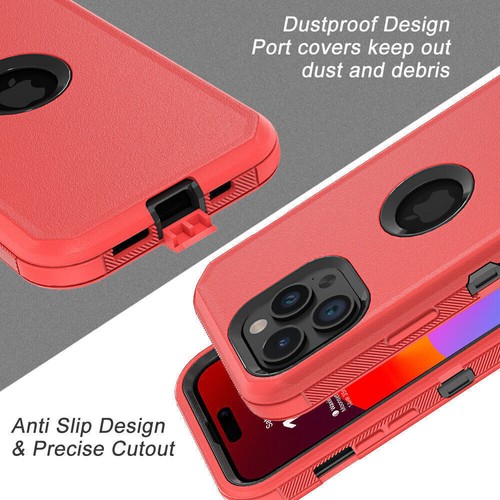 Case Heavy Duty Shockproof Rugged Cover For iPhone 16 15 Pro Max 14 13 12 11 XR - Picture 43 of 104