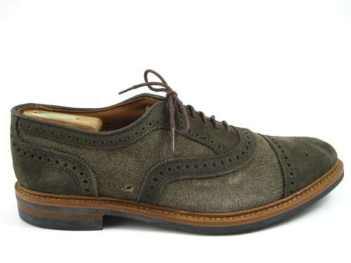 NEW Allen Edmonds "STRANDMOK" Cap-Toe Oxfords 10.5 D Loden Suede DISCONT(543N) - Picture 10 of 12