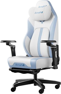 AutoFull M6 Gaming Chair Office Chair Light Blue White