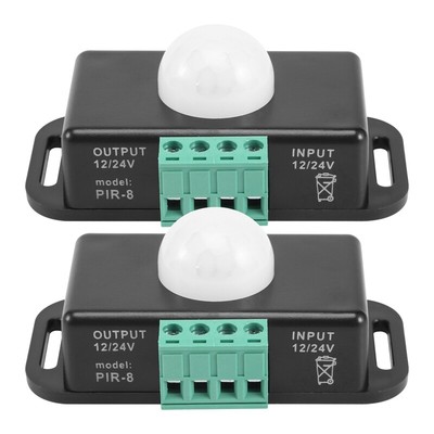 2X(Motion Sensor Switch, 12V 24V PIR Sensor LED  for9097