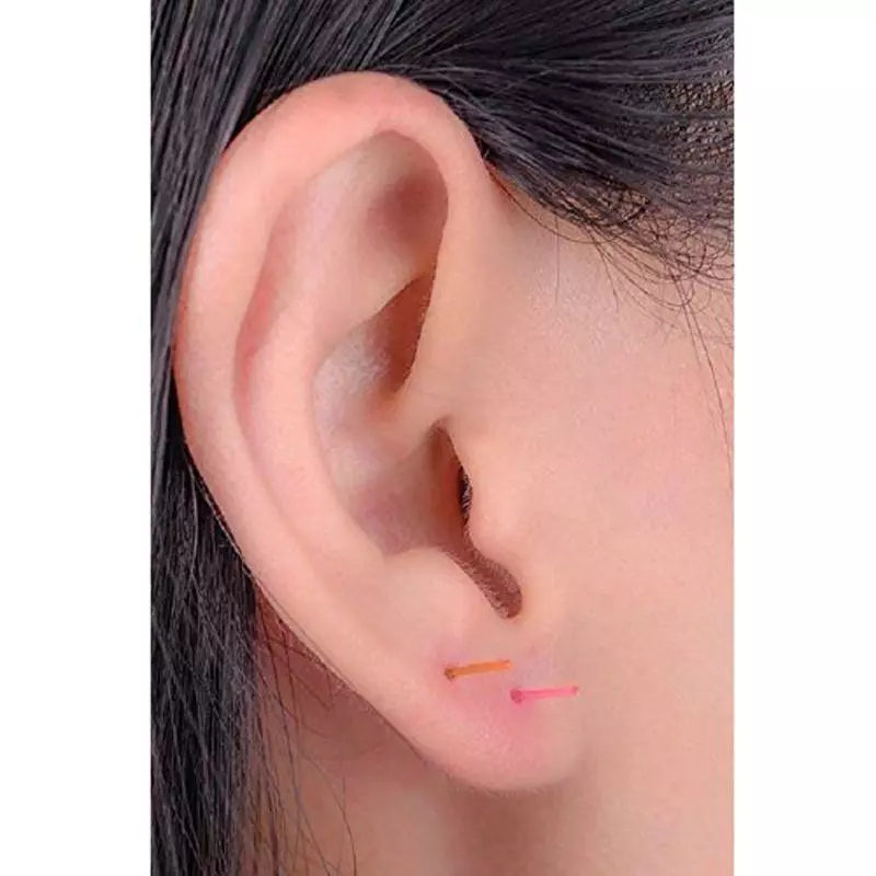 Creative 100 Set Clear Earrings Ear Studs Piercing Retainers for Women Men  