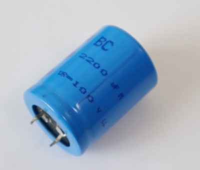 Alu-Elektrolytkondensatoren - 2200 µF - 100 V - 20% - SNAP IN - RM 10 mm - NEU