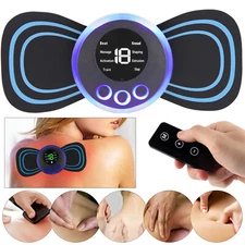 Portable Mini Electric Neck Back Massager Cervical Massage Patch Stimulator