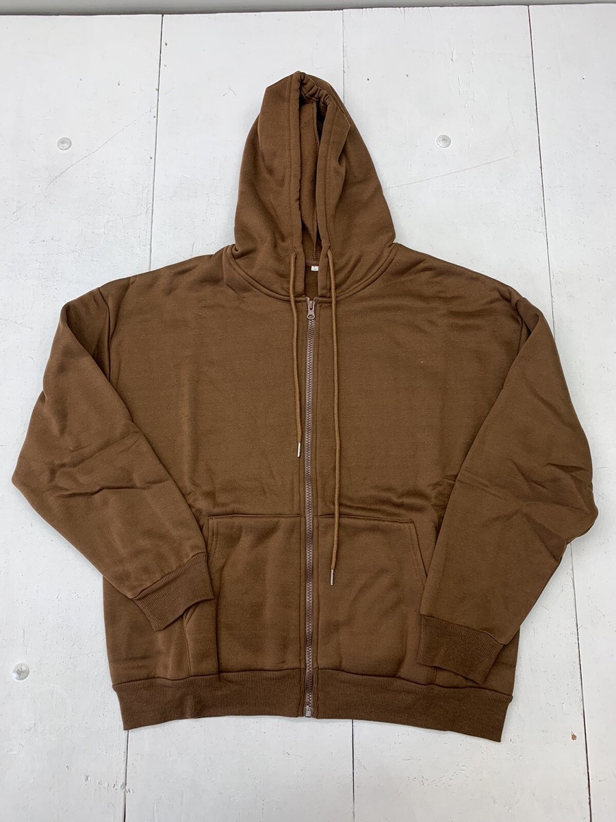 Shein Unisex Brown Fullzip Jacket Size Large