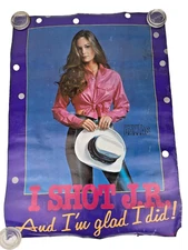 Kristin Shepard Of Dallas Poster I Shot J.R. 1980 Television Vintage TV Actress