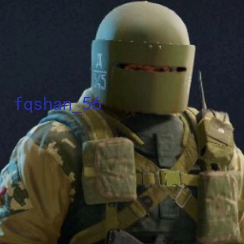 Tom Clancy's Rainbow Six Siege Tachanka Capacete Cosplay Prop Máscara Facial Móvel NOVO - Imagem 4 de 4