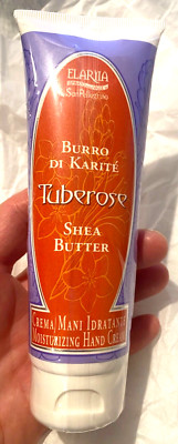 ELARIIA Burro Di Karite TUBEROSE Shea Butter Moisturizing Hand Cream 4.2 oz NEW