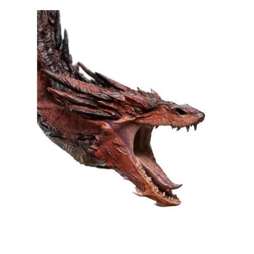 THE HOBBIT - Smaug the Fire-Drake Polystone Statue Weta - Foto 4 di 16