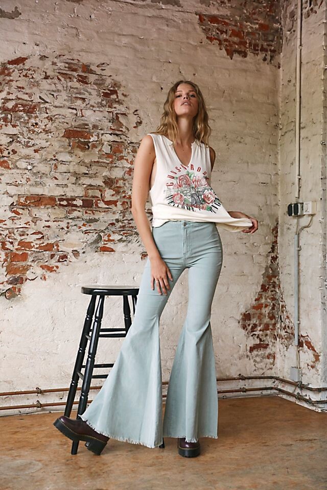 just float on flare jeans free people