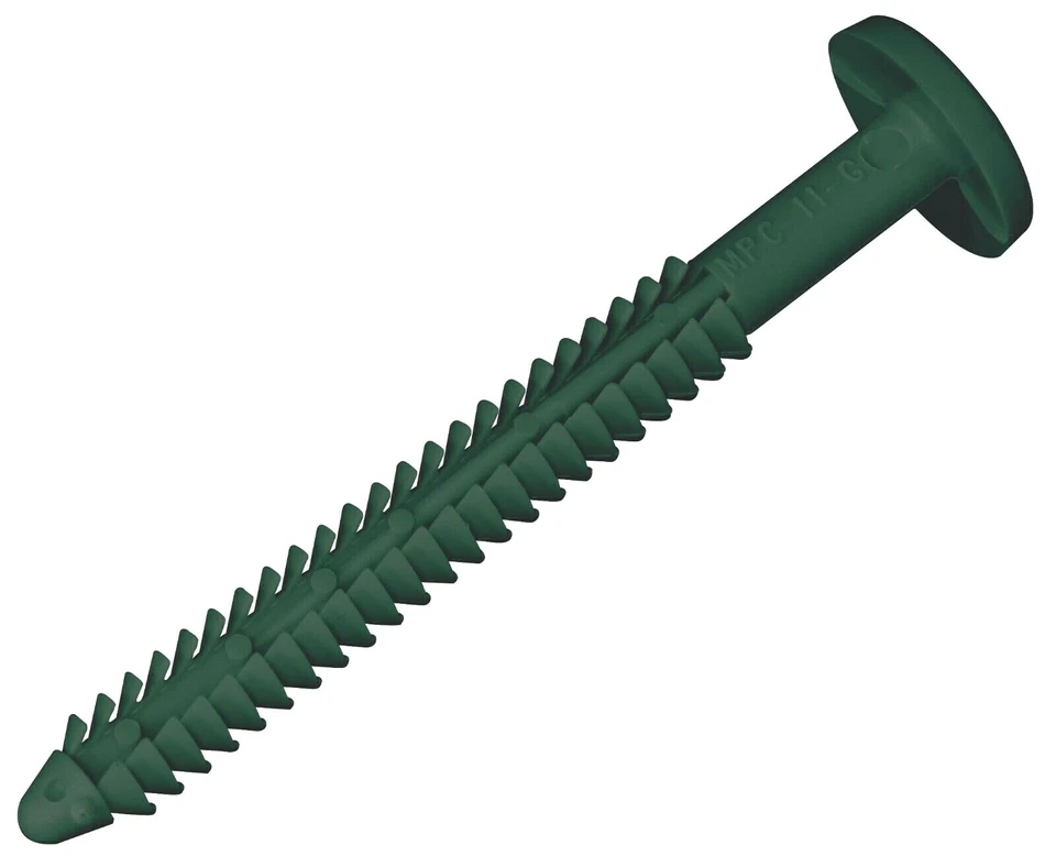 Window Shutters Panel Peg Loks 3" Spikes Lock Fasteners Forest Green Pack of 12 - Image 2 of 4