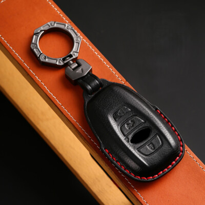 Handmade Genuine Leather Key Fob Case for Subaru Crosstrek 2024 on  buttons