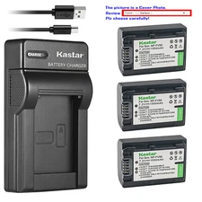 Kastar Battery Slim Charger for Sony NP-FV50 & Sony DCR-SX73 DCR-SX83 DCR-SX85