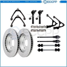 Front Upper Control Arm Suspension Brake Rotor Pad For 1999-2006 Silverado 1500