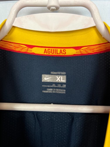 Club America Away football shirt 2008 Soccer Nike Blue Jersey Mens Trikot Sz L - Picture 9 of 14