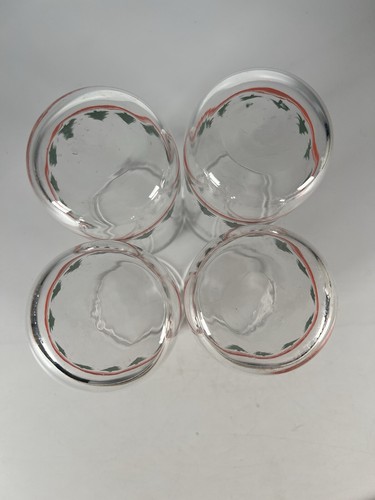 Libby Winter land Glasses set of 4 Christmas trees snow - Picture 3 of 5
