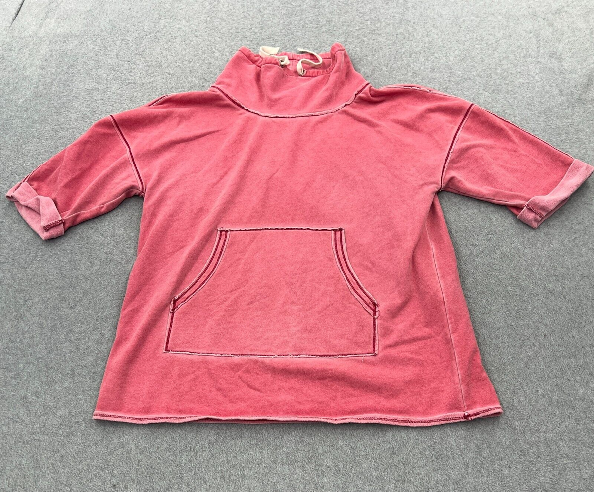 Sundance Shirt Womens Small Pink Cowl neck summer beach short