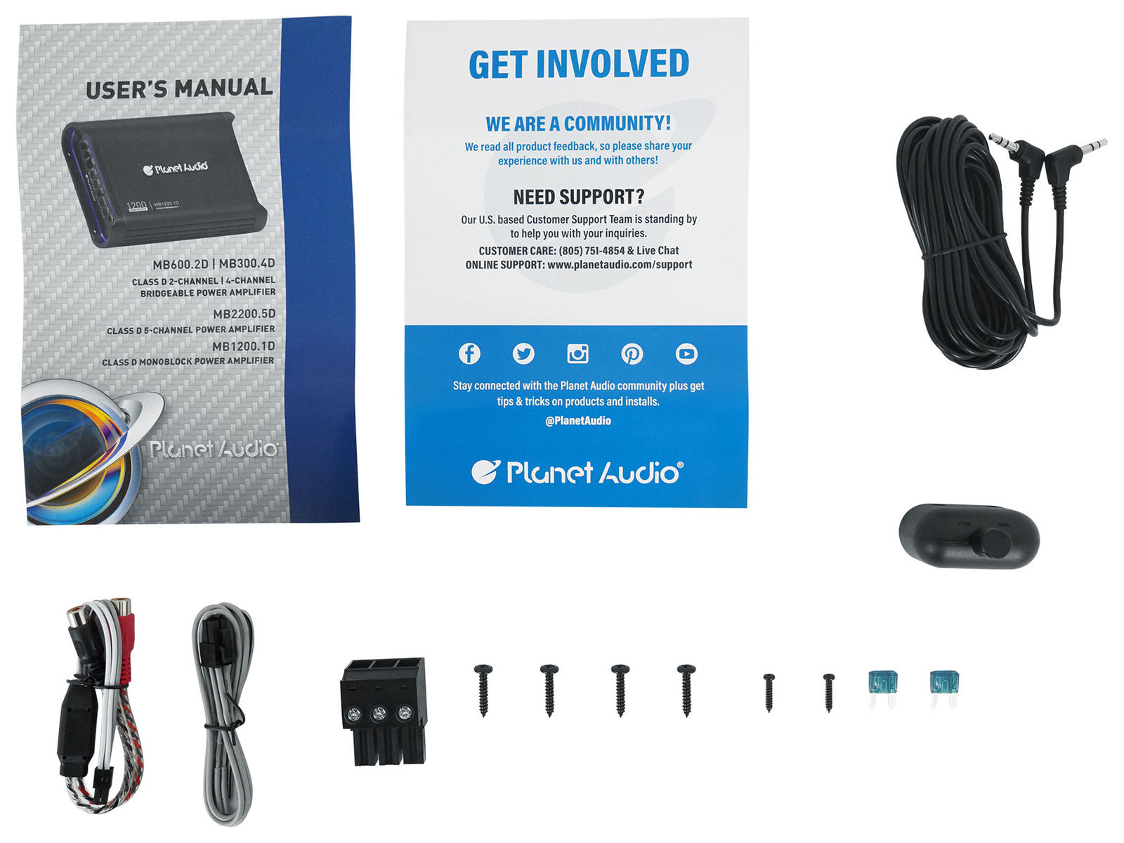 Моноусилитель Planet Audio MB12001D серии Mini Bang мощностью 1200 Вт класс D 1-Омный усилитель