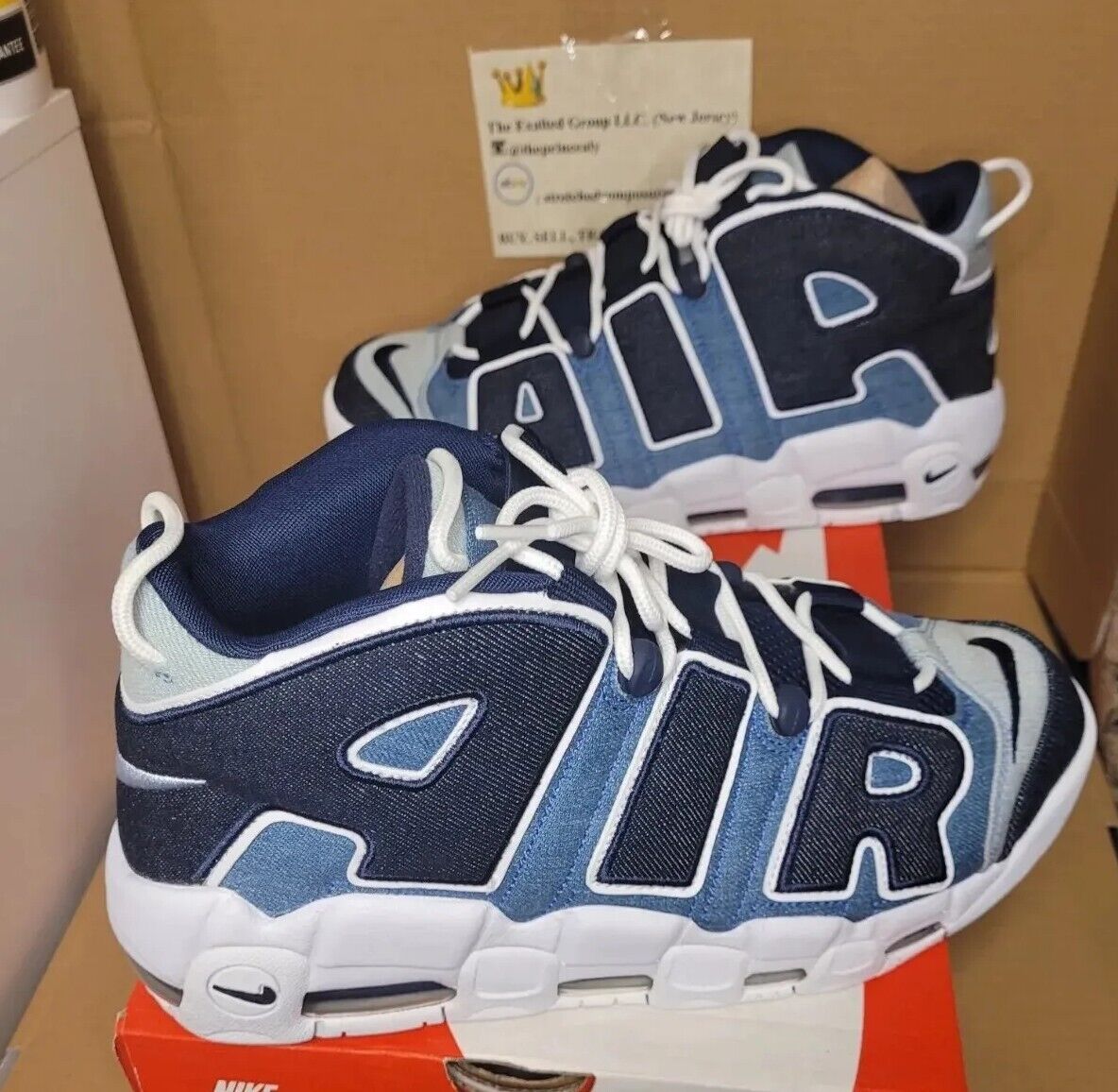 PC/タブレット ノートPC NEW Nike Air More Uptempo Denim Size 11 CJ6125 100