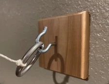 Bimini Hook and Ring Toss Game with natural CEDAR backstop. Complete Kit.