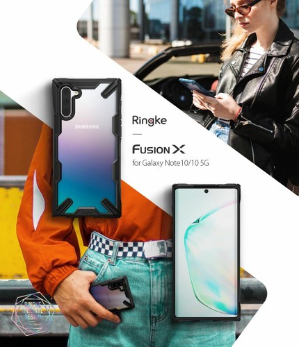 Ringke Fusion X Cover Case Schutzhülle für Samsung Galaxy Note 10 Schwarz - Zdjęcie 8 z 10