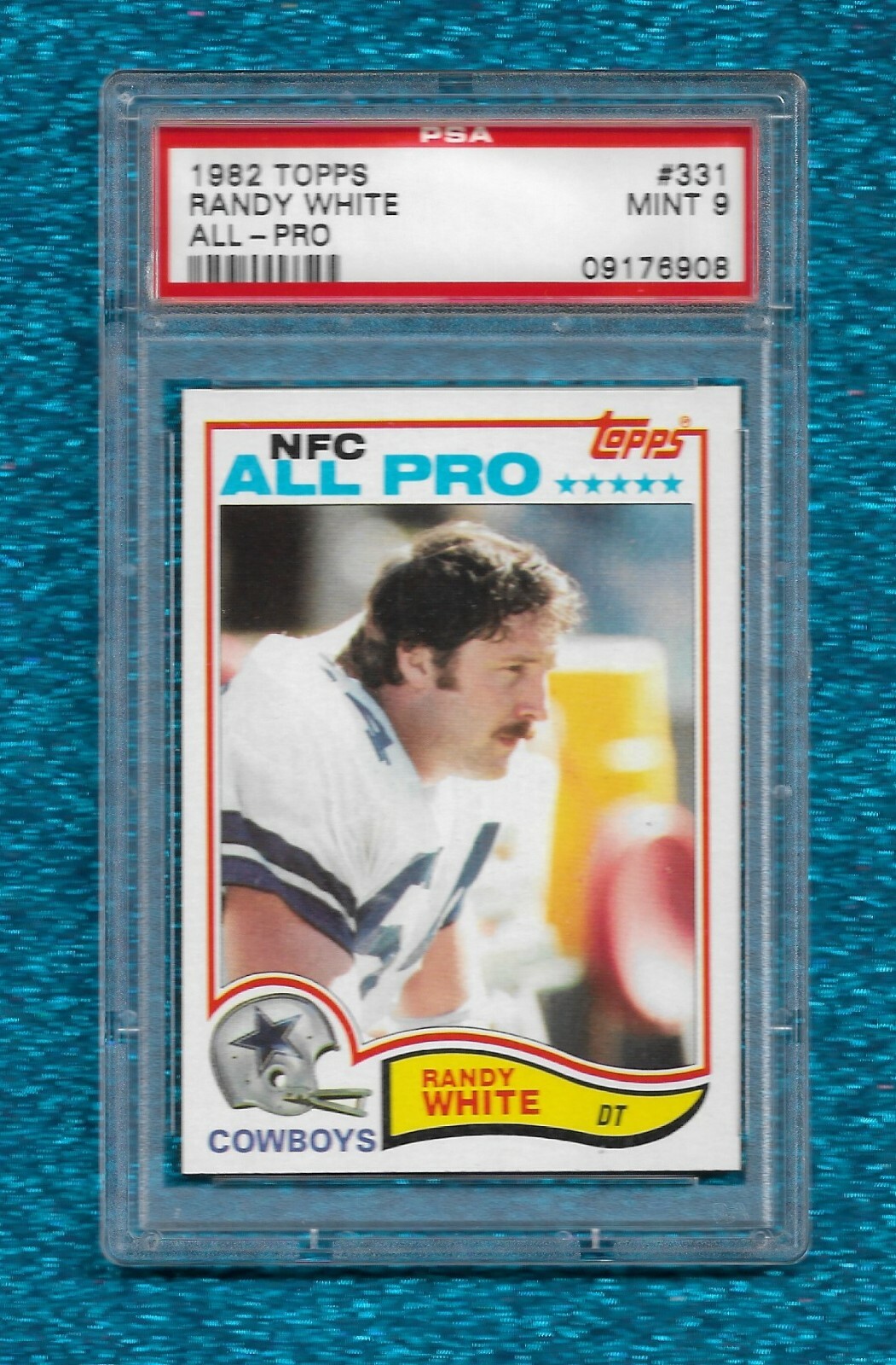 1982 TOPPS ALL-PRO #331 RANDY WHITE PSA 9 MINT HOF DALLAS COWBOYS