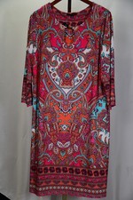 Tatiana B. Dress Large Pink-Multi Colored Bohemian Size 20W