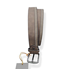 Cintura UOMO bicolore in pelle "LUMBERJACK" Marrone/taupe taglie varie