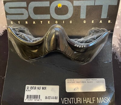 Vintage Scott Googles Venturi S Half Mask . Color Black Brand New in Package .
