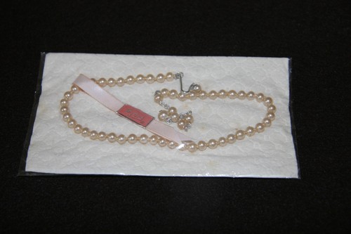 Vintage Coro Simulated Pearl Necklace Choker New Old Stock - Picture 2 of 7