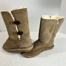 Youth Girls BearPaw Boots Chestnut Brown 2250Y-LORI Size US 3