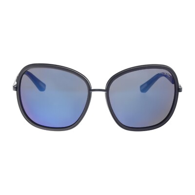 Guess Navy Women\'s Sunglasses Guess Small Wrap Sunglasses Navy Blue Frame Gray Lens GF4010  main image 2