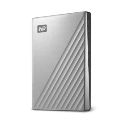 WD My Passport Ultra 1 TB 2.5 Zoll USB-C 3.0 (5Gb/s) Silber externe Festplatt...