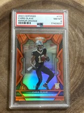 2022 Certified #113 Orange Mirror Chris Olave RC 47/149 PSA 8 