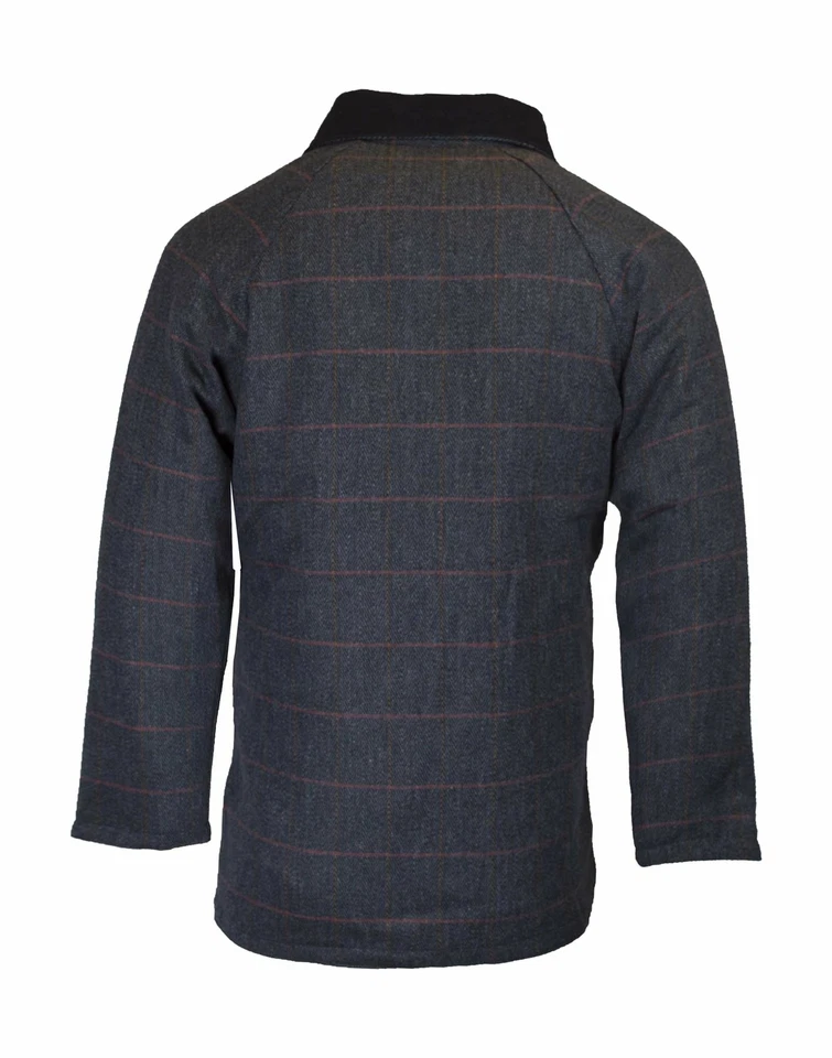 Walker & Hawkes Mens Derby Tweed Shooting Hunting Jacket Coat Blue Tweed - Image 2 of 4