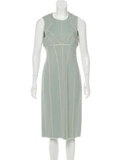 NARCISO RODRIGUEZ DRESS SIZE 44 (8) SAGE GREEN