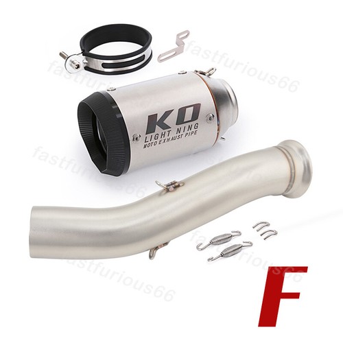 For CF-Moto NK 800 2023 Motorcycle Exhaust Mid Pipe 51mm Muffler DB Killer Tips - Picture 11 of 13
