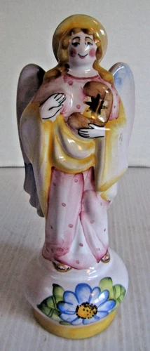 VINTAGE NATALIA PAVLOVA RUSSIAN Hand Painted Angel FIGURINE