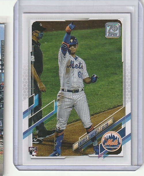 2021 Topps Series 1 Andres Gimenez RC SP Image Variation #53 New York Mets