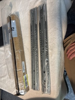 1 Pair Heavy Duty 20'' Soft-Close Drawer Slides Ball Bearing Full Extension