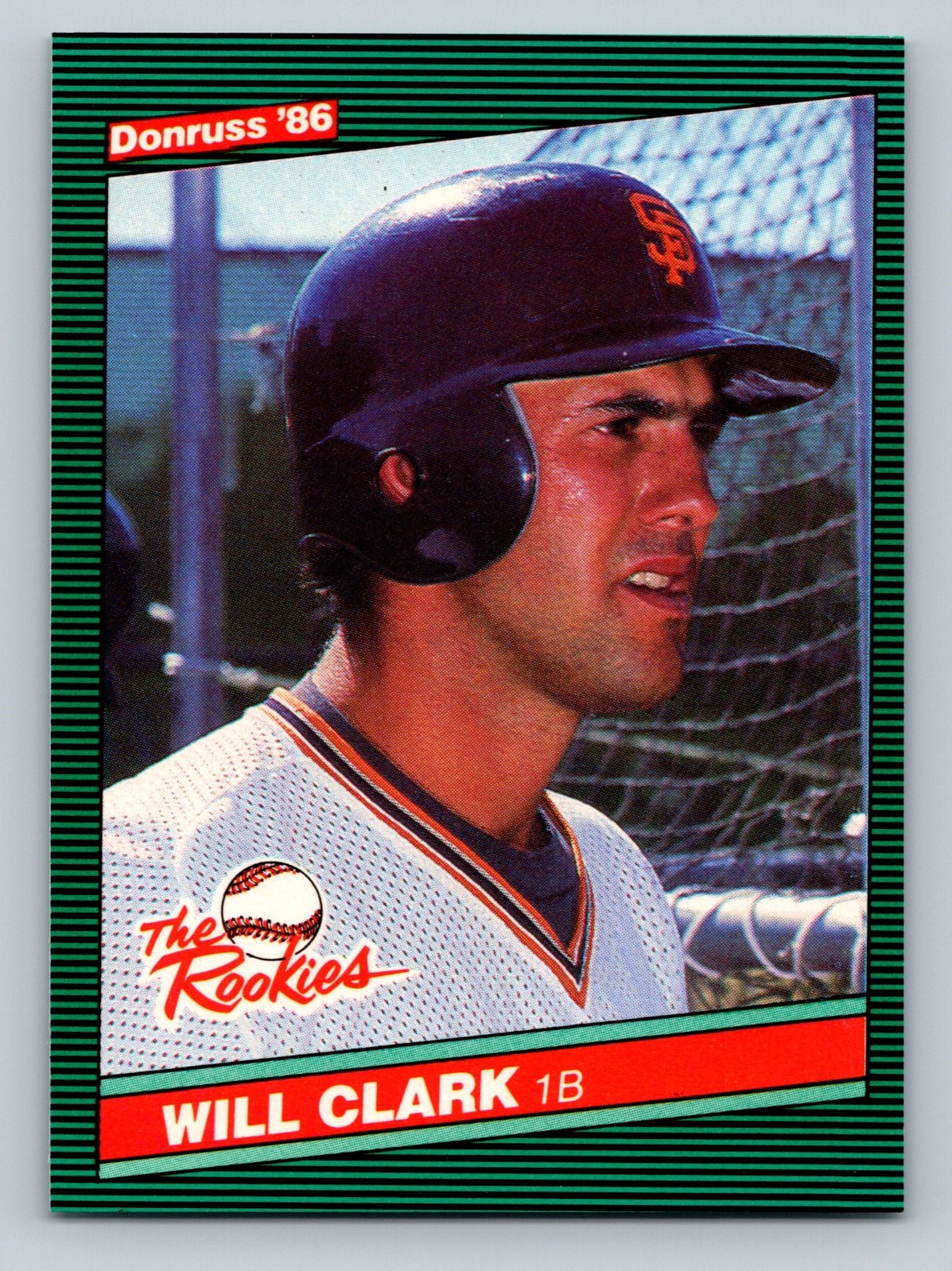 1986 Donruss Will Clark RC The Rookies #32 Giants