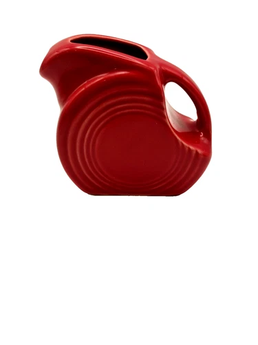 Fiesta Mini Disc Pitcher HLC Fiestaware  USA Scarlet Small 5oz