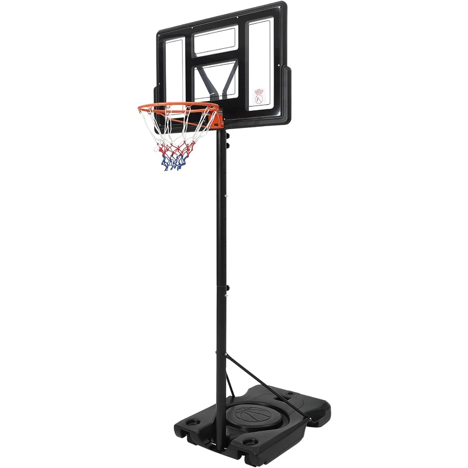 Portable Basketball Hoop, 10FT Height Adjustable Outdoor Basketball Hoop Goal - Image 3 of 4
