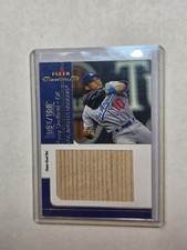 2002 Fleer Maximum Gary Sheffield Jumbo GAME USED BAT #ED 054/100 Dodgers 