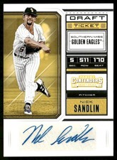 Nick Sandlin 2018 Panini Contenders Draft Picks Draft Ticket Autograph #79