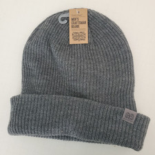 Britts Knits Mens Craftsman Beanie Gray NWT