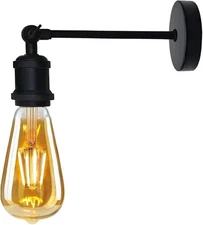 Industrial Wall Light – Vintage Adjustable Sconce Lamp with E26 Holder