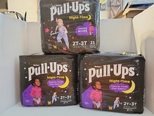 Huggies Pull-Ups 2T-3T Night Time 3 Packages Of 21 Count Total Of 63