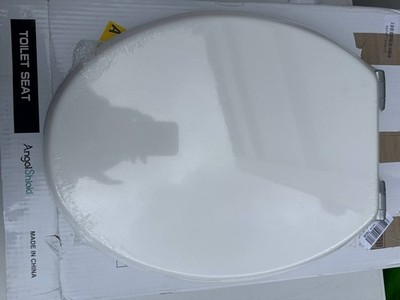Angol Shiold LÄNGLICHER Soft Close Harz WC-Sitz (19 Zoll, weiß)