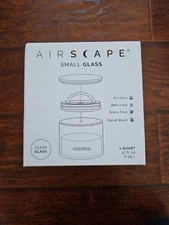 Airscape Glass Small – Airtight Food Coffee Storage Container 1 Quart (32 fl oz)